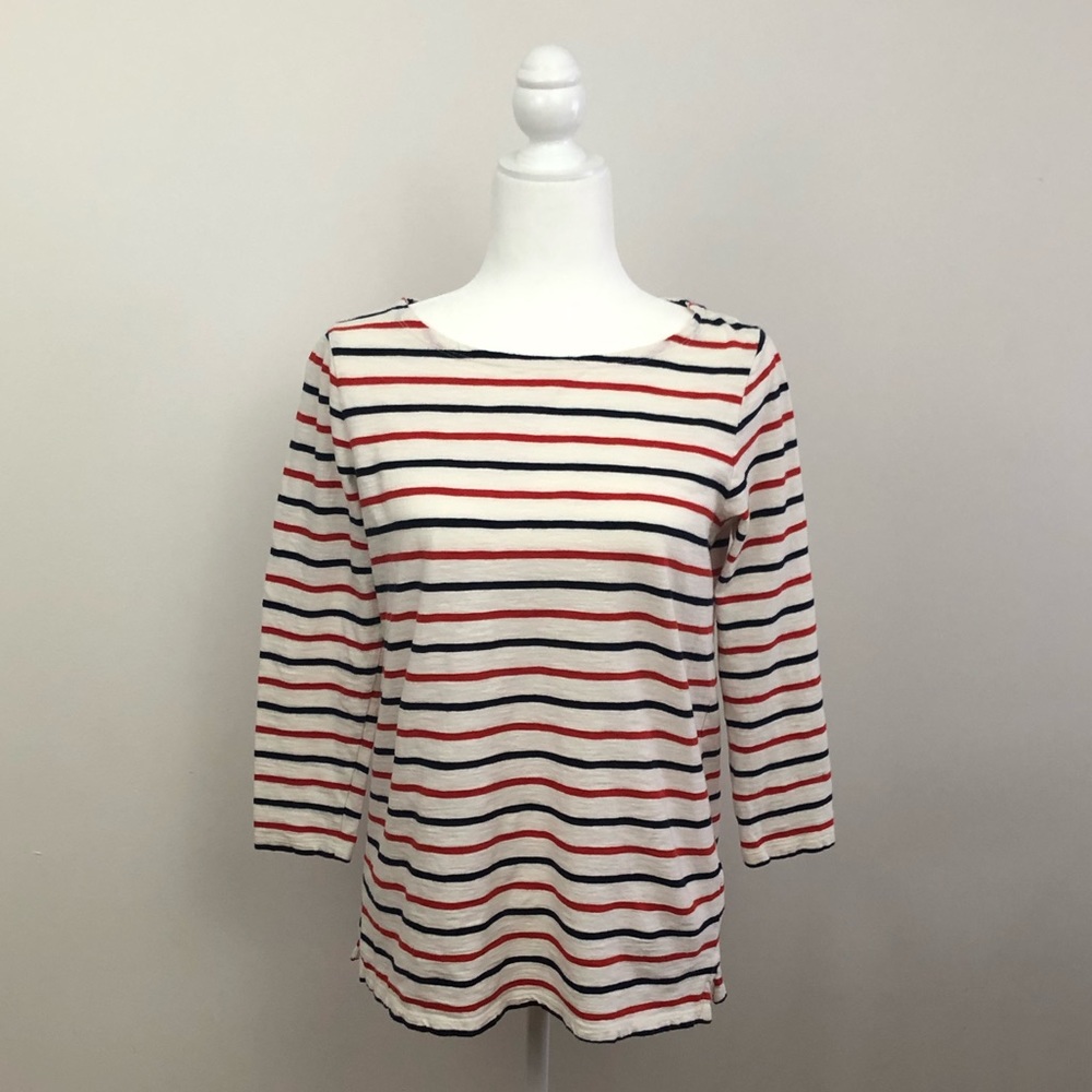 Striped Old Navy 3/4 Sleeve Top